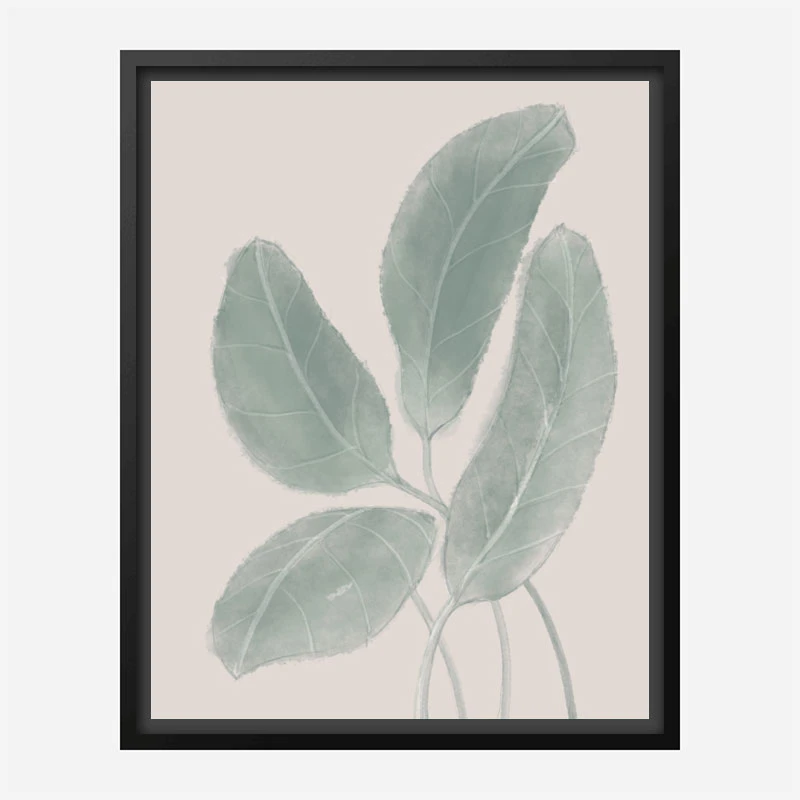 Leaves Watercolor Wall Art Print