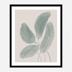 Leaves Watercolor Wall Art Print