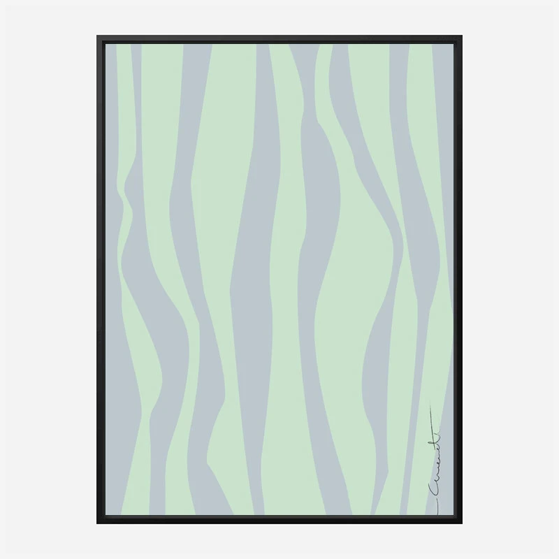 Wavy Stripes Wall Art Print