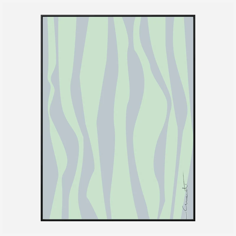 Wavy Stripes Wall Art Print