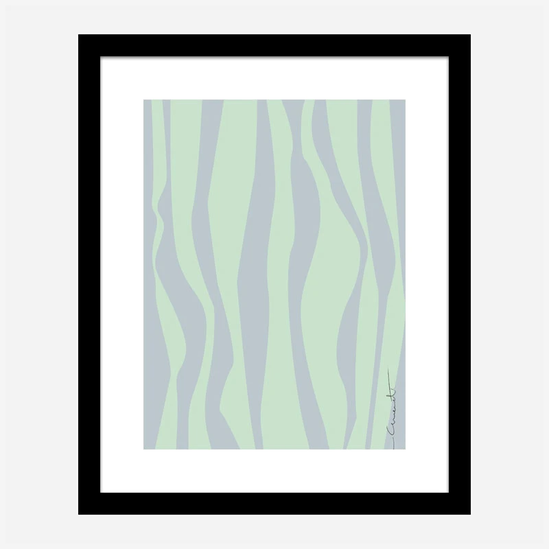 Wavy Stripes Wall Art Print