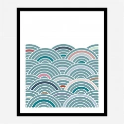 Sea of Rainbows Wall Art Print