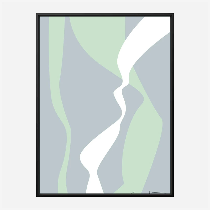 Wavy Tracks Wall Art Print