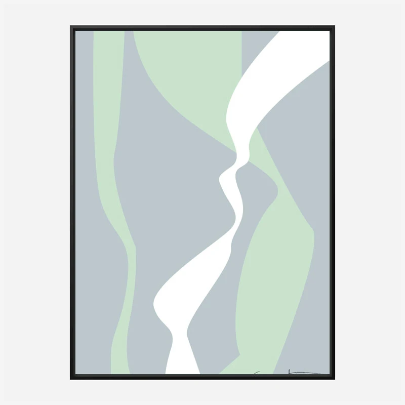 Wavy Tracks Wall Art Print