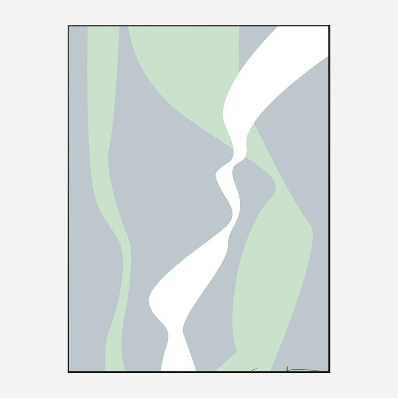 Wavy Tracks Wall Art Print