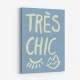 Tres Chic Blue Wall Art Print