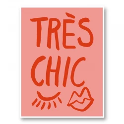 Tres Chic Pink Wall Art Print