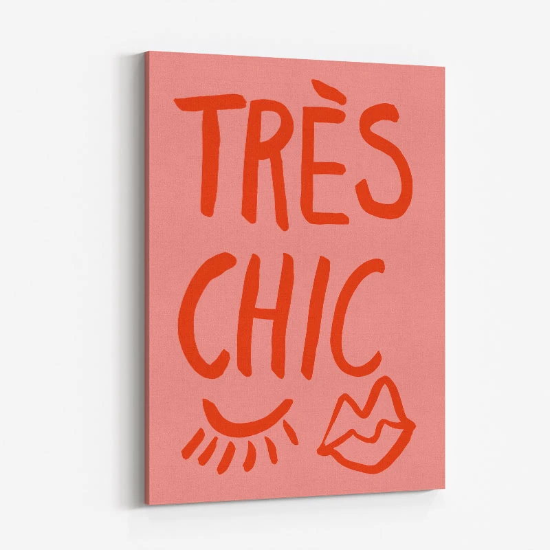 Tres Chic Pink Wall Art Print