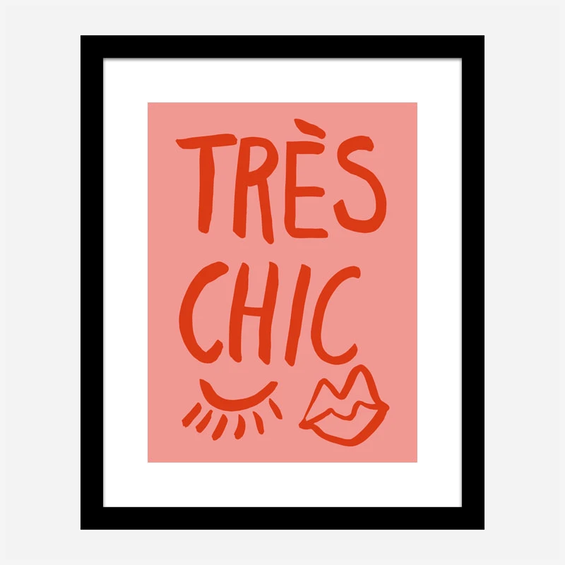 Tres Chic Pink Wall Art Print