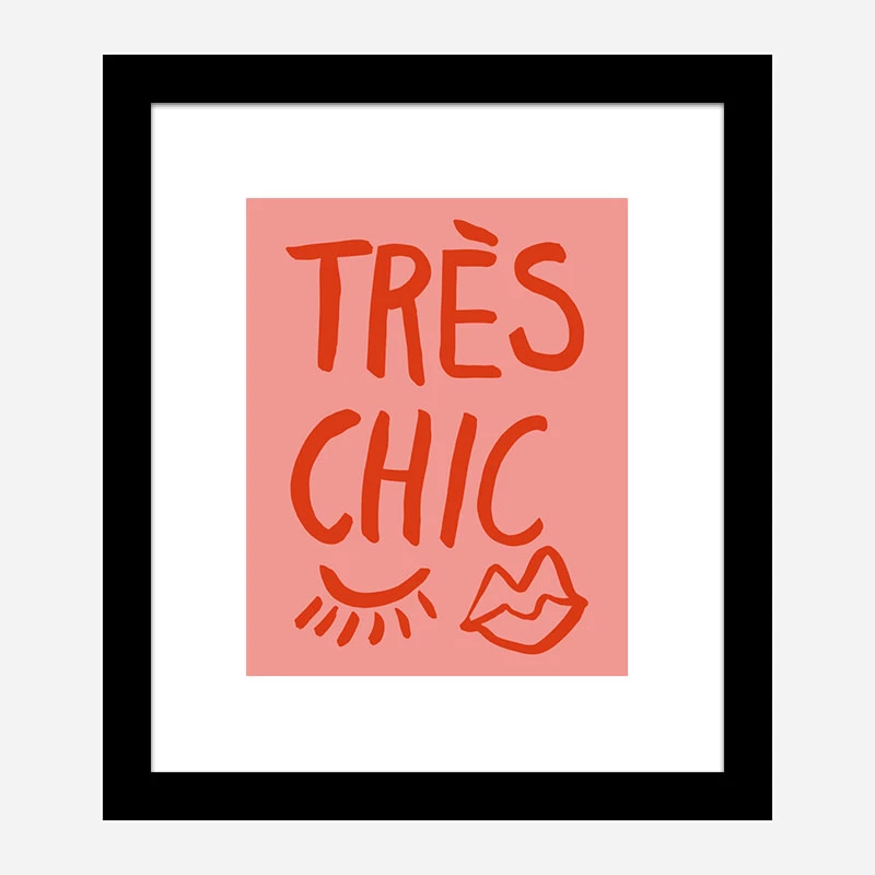 Tres Chic Pink Wall Art Print