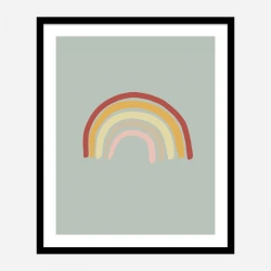 Rainbow Green Wall Art Print