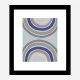 Double Rainbow Blue Wall Art Print