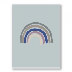 Rainbow Blue Wall Art Print
