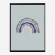 Rainbow Blue Wall Art Print