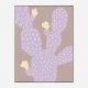 Lilac Cactus Wall Art Print