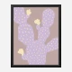 Lilac Cactus Wall Art Print
