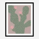 Green Cactus Wall Art Print