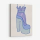 Blue Heel Wall Art Print
