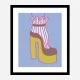 Yellow Heel 1 Wall Art Print