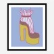 Yellow Heel 1 Wall Art Print