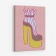 Yellow Heel 2 Wall Art Print
