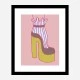 Yellow Heel 2 Wall Art Print