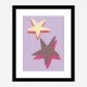 Lilac Star Wall Art Print