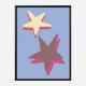 Blue Star Wall Art Print