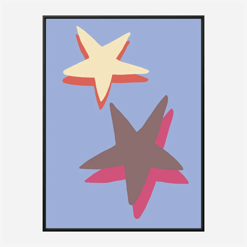 Blue Star Wall Art Print