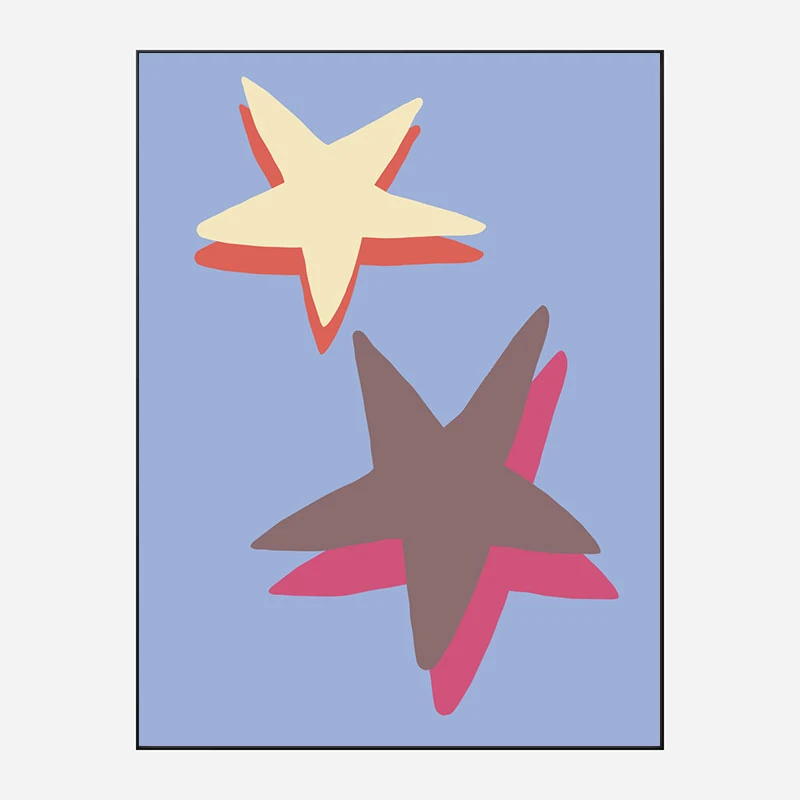 Blue Star Wall Art Print