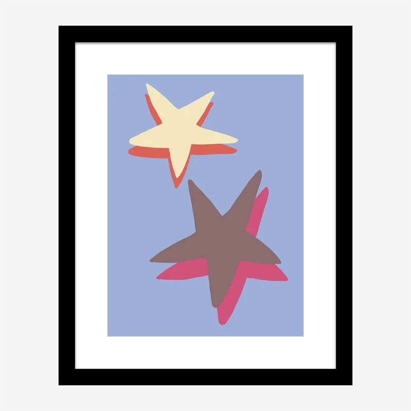 Blue Star Wall Art Print