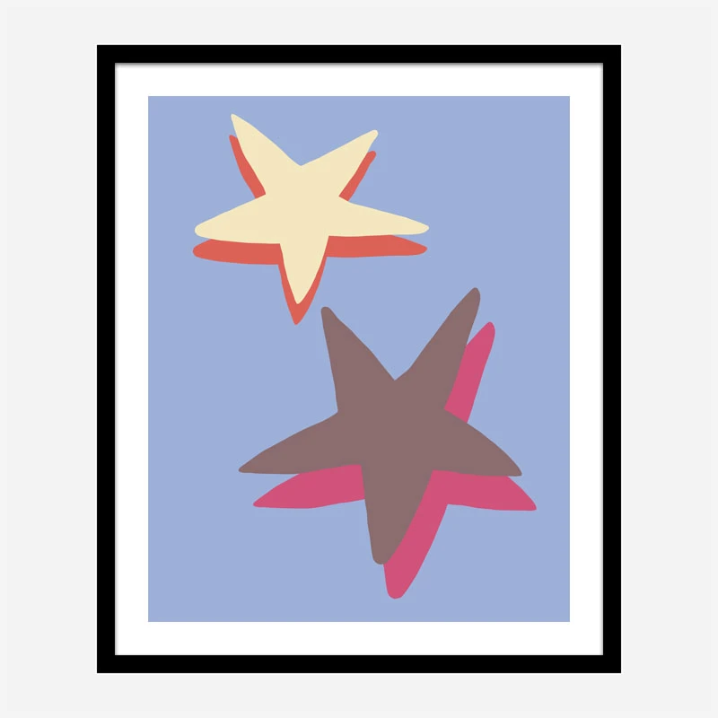 Blue Star Wall Art Print