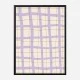 Lilac Grid Wall Art Print