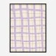 Lilac Grid Wall Art Print
