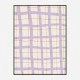 Lilac Grid Wall Art Print