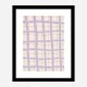 Lilac Grid Wall Art Print