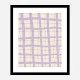 Lilac Grid Wall Art Print