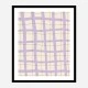 Lilac Grid Wall Art Print
