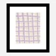 Lilac Grid Wall Art Print