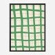 Green Grid Wall Art Print