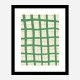 Green Grid Wall Art Print