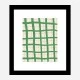 Green Grid Wall Art Print