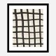 Black Grid Wall Art Print
