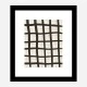 Black Grid Wall Art Print
