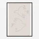 Two Doves Wall Art Print