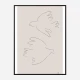 Two Doves Wall Art Print