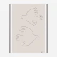 Two Doves Wall Art Print