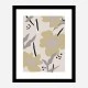 Beige Flowers Wall Art Print