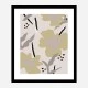 Beige Flowers Wall Art Print