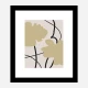 Beige Flowers 2 Wall Art Print